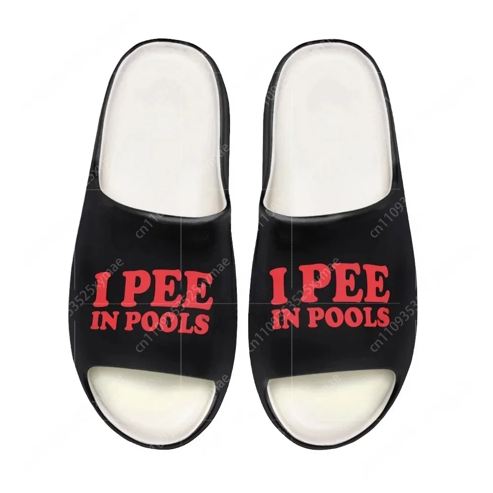 Home Office Size - Ik plas in zwembaden Slippers met
