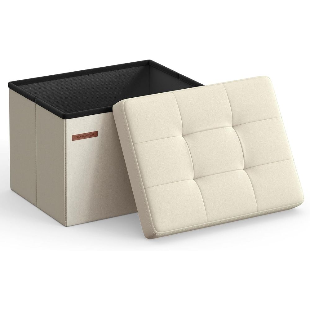 Home Office In Living Room - Compacte opbergpoef, voetensteunkruk, 12,2 x 16,1