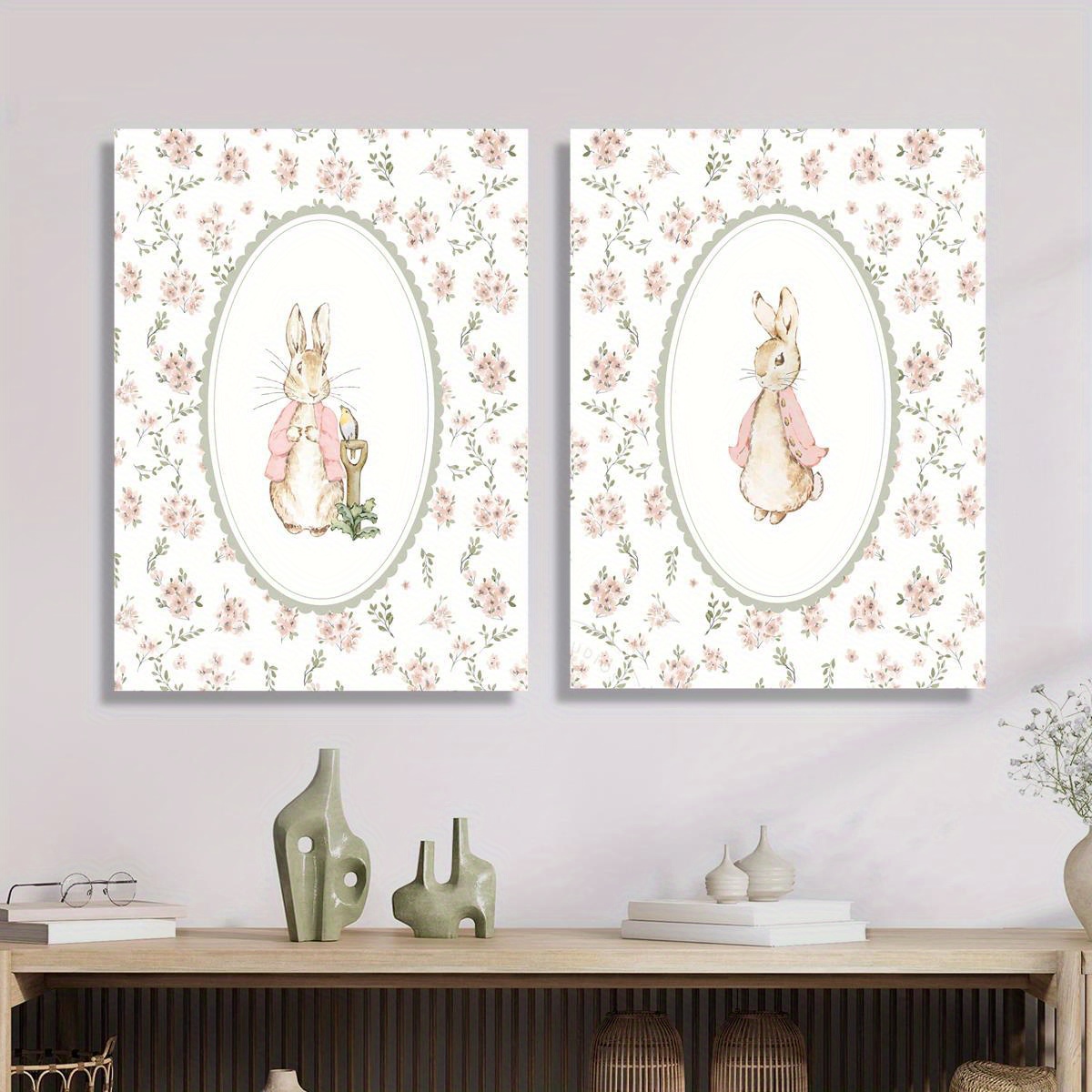 2 stuks retro paashaas canvas  - Home Office For Two recensie en prijs
