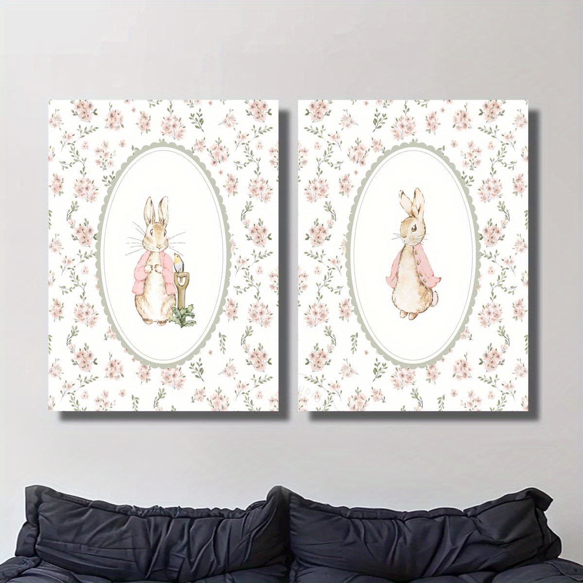 2 stuks retro paashaas canvas  - Home Office For Two recensie en prijs