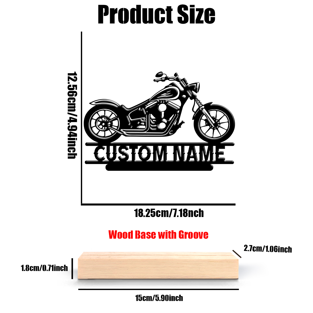 1Pc Csutom Naam Road Motorbike - Home Office Ideas recensie en prijs